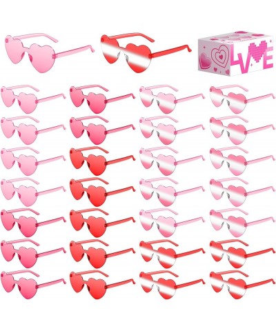 30Pcs Heart Shaped Sunglasses, Candy Color Heart Sunglasses for Women Men Valentines Party Favors Glasses 30*vdmulticolor02 $...