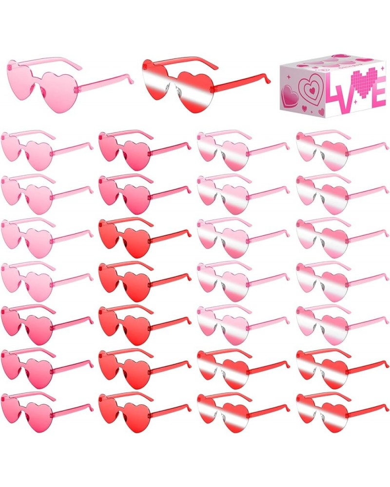 30Pcs Heart Shaped Sunglasses, Candy Color Heart Sunglasses for Women Men Valentines Party Favors Glasses 30*vdmulticolor02 $...