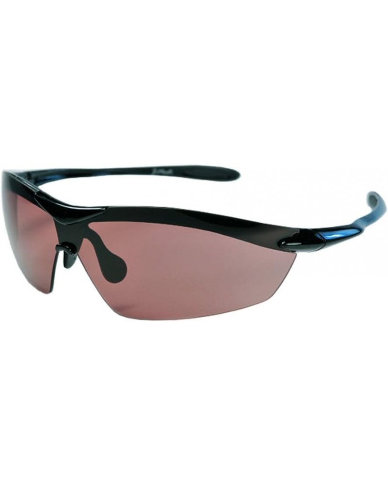 Polarized P49 Sports Fashion Sunglasses Flat Black & Amber $20.39 Rimless