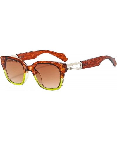 Retro Small Frame Sunglasses for Men and Women, Holiday Beach Party Glasses (Color : E, Size : Medium) Medium B $19.59 Designer