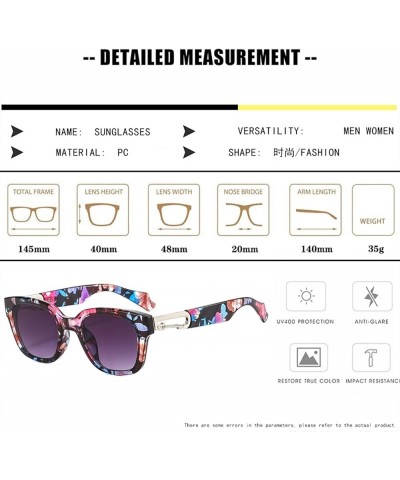 Retro Small Frame Sunglasses for Men and Women, Holiday Beach Party Glasses (Color : E, Size : Medium) Medium B $19.59 Designer