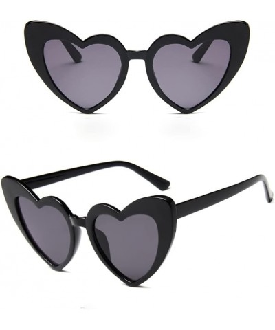 Heart Shaped Sunglasses Heart Eye Glasses Vintage Party Sunglasses Sun Protection Glasses Mod Style Sunglasses with Cleaning ...