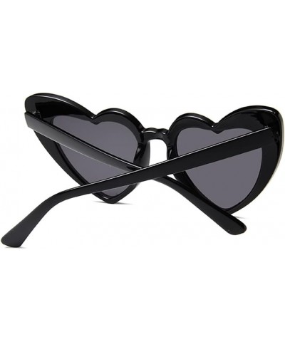 Heart Shaped Sunglasses Heart Eye Glasses Vintage Party Sunglasses Sun Protection Glasses Mod Style Sunglasses with Cleaning ...