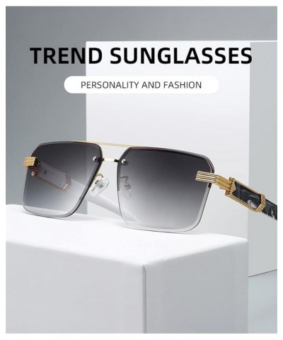 Fashionable Outdoor Sunglasses with A Large Square Frame for Men and Women (Color : A, Size : 1) 1 E $12.56 Designer