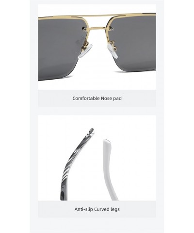 Fashionable Outdoor Sunglasses with A Large Square Frame for Men and Women (Color : A, Size : 1) 1 E $12.56 Designer