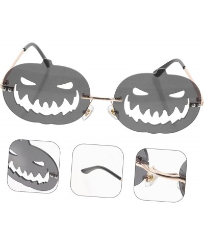 2pcs Halloween Sunglasses Halloween Costume Accessories Fashionable Halloween Glasses Hollow Pumpkin Black $14.46 Heart