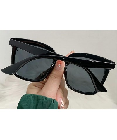 Square Rhinestone Sunglasses for Women Men Trendy diamond Sunglasses Luxury bling bling Party Sun Glasses Eyewear Black $11.0...