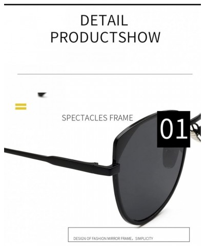 Fashion Metal Men and Women Outdoor Vacation Decorative Sunglasses (Color : C, Size : 1) 1A $22.16 Designer