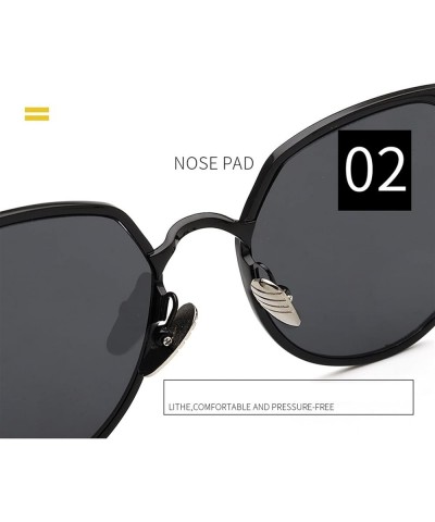 Fashion Metal Men and Women Outdoor Vacation Decorative Sunglasses (Color : C, Size : 1) 1A $22.16 Designer