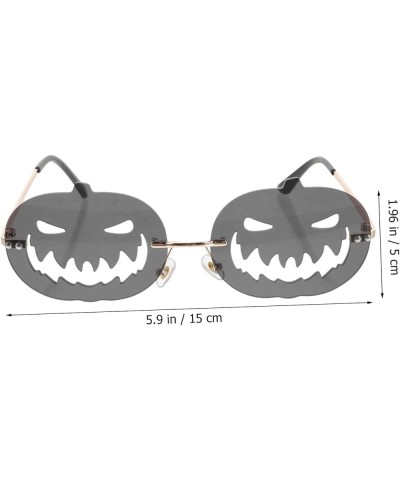 2pcs Halloween Sunglasses Halloween Costume Accessories Fashionable Halloween Glasses Hollow Pumpkin Black $14.46 Heart