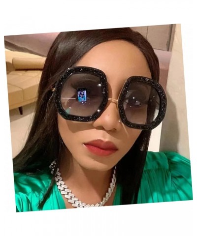 Diamond Sunglasses Sun Protection Sunglasses Stylish Sunglasses Oversized Sunglasses Women Sunglasses $7.64 Oversized