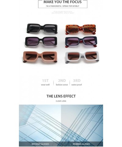 Small Frame Square Outdoor Vacation Holiday Sunglasses for Men and Women (Color : D, Size : 1) 1 C $12.37 Designer