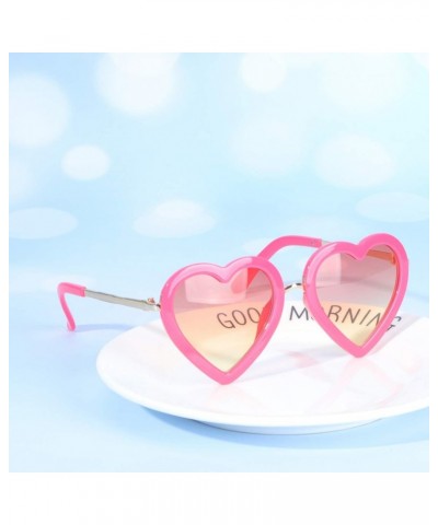 Valentine Day Sunglasses Candy Color Eyewear Love Sunglasses Heart Eyeglass Clear Sunglasses for Women Heart Shaped Sunglasse...