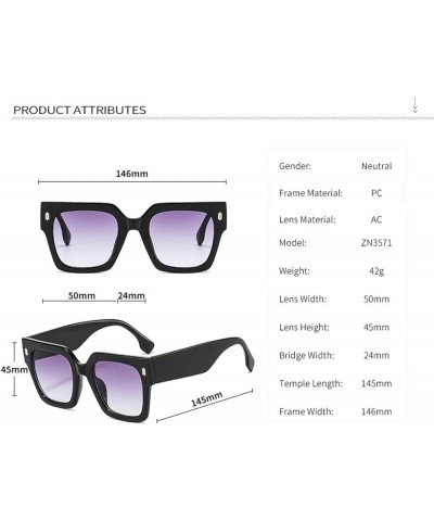 Large Frame Fashionable Decorative Sunglasses for Men and Women (Color : B, Size : 1) 1 D $16.80 Designer