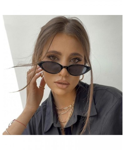 Retro Cat Eye Sunglasses Woman Vintage Black Leopard Ladies Sun Glasses Small Frame Mirror 6 $20.93 Rectangular