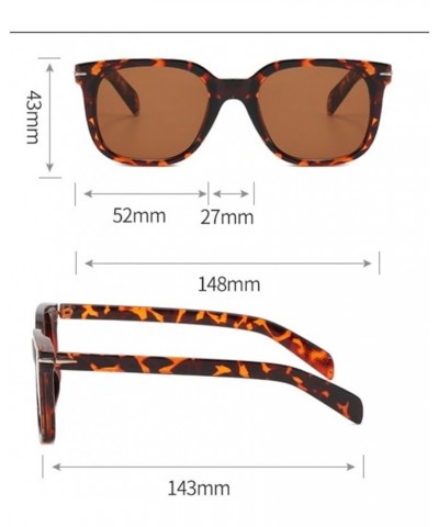 Fashion Square Men and Women Sunglasses Outdoor Vacation Beach Sunglasses Gift (Color : C, Size : 1) 1 D $17.12 Designer