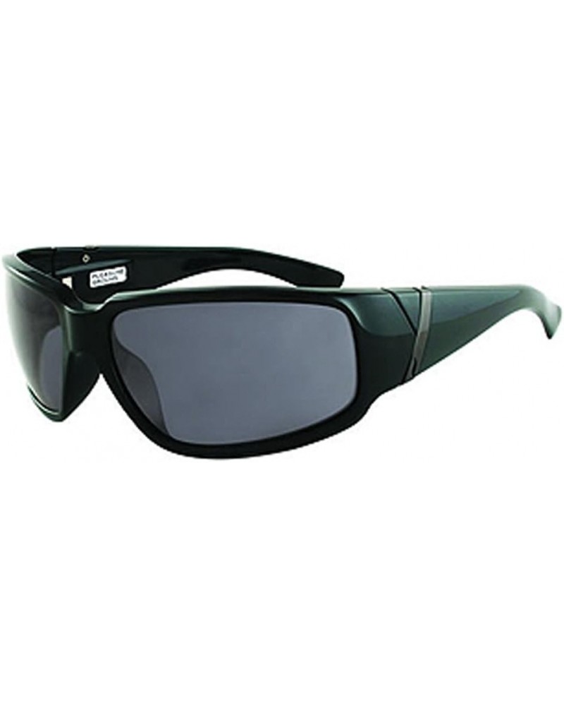 Eyewear Polarized Barrel Sunglasses CLOSEOUT Glossy Black $29.41 Wayfarer