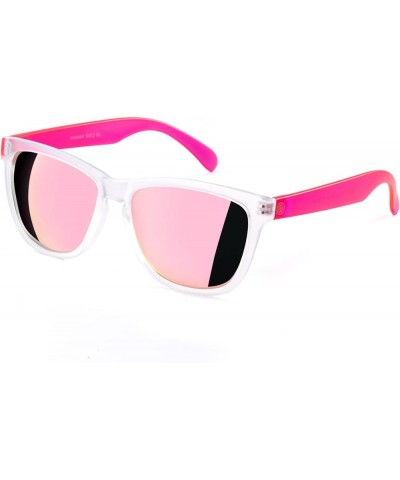 Womens Sunglasses UV400 Mirrored Lens, Fit for Outdoor, Vacation, Driving C14 - Pink Polarized Lens $8.39 Square