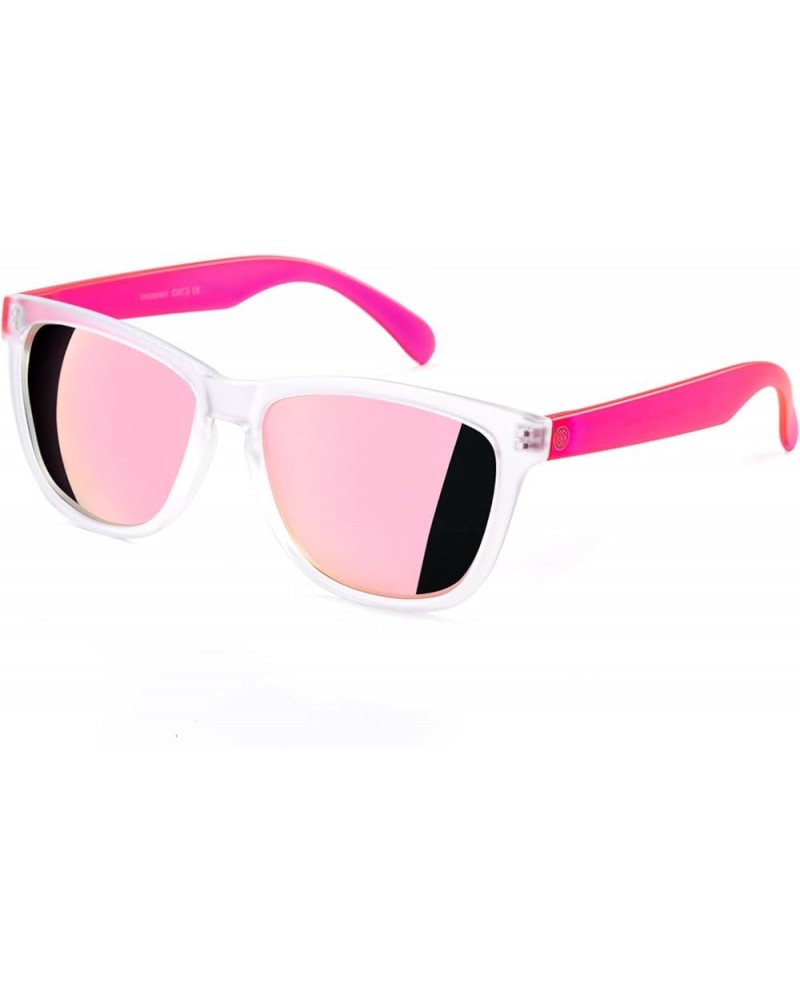 Womens Sunglasses UV400 Mirrored Lens, Fit for Outdoor, Vacation, Driving C14 - Pink Polarized Lens $8.39 Square