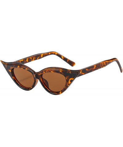 Sexy Small Cat Eye Sunglasses Women Vintage Female Party Shades Luxury Men Hip Hop Sun Glasses UV400 Eyewear Leopard $10.97 C...