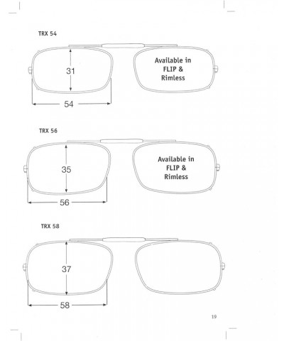 Visionaries Polarized Clip on Sunglasses - True Rec - Gun Frame - 56 x 35 Eye $33.77 Designer