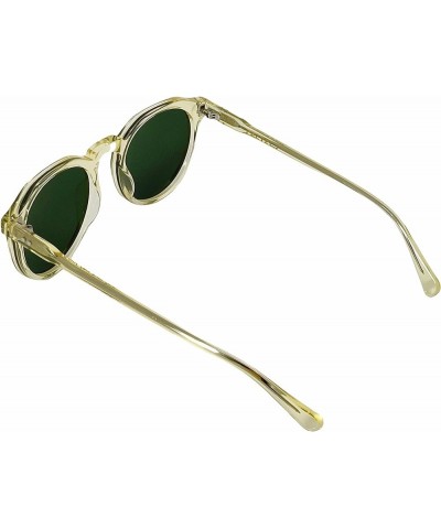 Crystal Retro Acetate Polarized Sunglasses For Men and Women Green Green $46.74 Designer