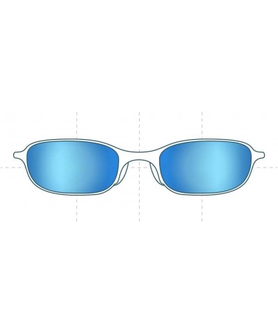 Maui Jim MJ122 Nalu Replacement Lenses - Compatible with Maui Jim MJ122 Nalu 57mm Frames Non-polarized Sfx Edge Light-blue Mi...