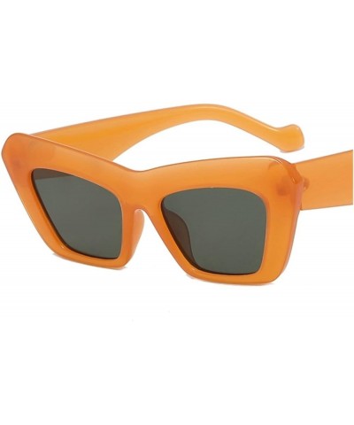 Triangle cat Eye Retro Hip hop Sunglasses for Men and Women Outdoor (Color : G, Size : 1) 1 B $13.67 Designer