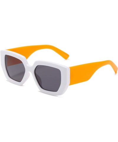 Fashion Retro Box Sunglasses Men and Women Outdoor Vacation Sports Sunglasses (Color : 3, Size : 1) 1 8 $18.10 Sport