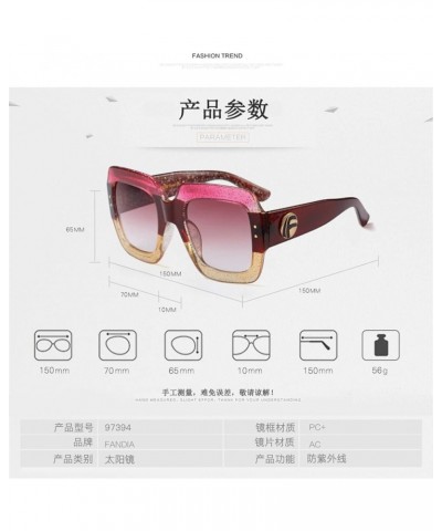 Oversized Square Sunglasses Women, Three Colors, Fashion Eyewear, Big Frame C7 $9.60 Square