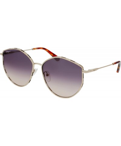 Sunglasses FERRAGAMO SF 264 S 754 Rose Gold/Peach $88.93 Butterfly