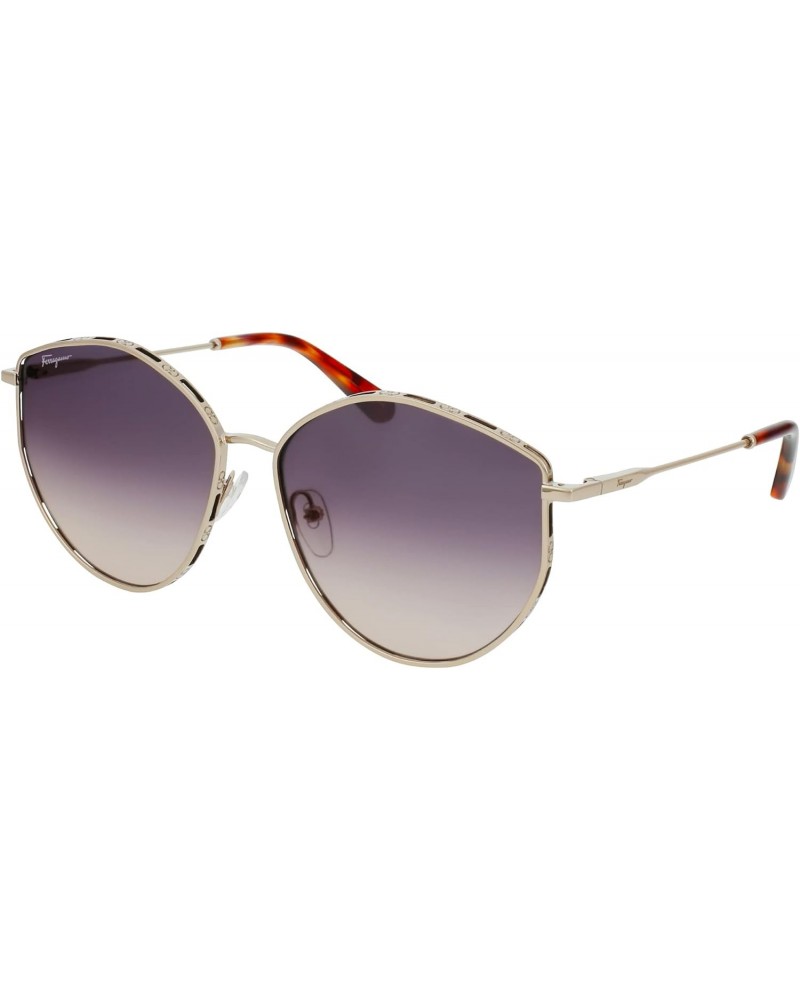 Sunglasses FERRAGAMO SF 264 S 754 Rose Gold/Peach $88.93 Butterfly