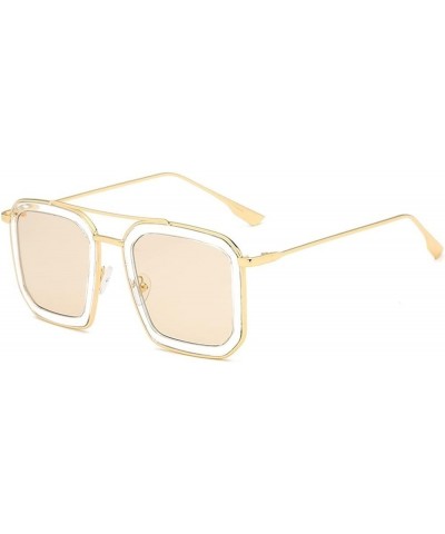 Women's Large Frame Irregular Sunglasses, Outdoor Vacation Beach Glasses (Color : A, Size : Medium) Medium A $25.75 Designer