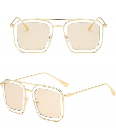 Women's Large Frame Irregular Sunglasses, Outdoor Vacation Beach Glasses (Color : A, Size : Medium) Medium A $25.75 Designer