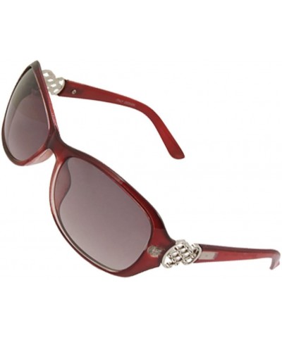 Qtqgoitem Burgundy Hard Plastic Full Rim Sunglasses for Ladies (Model: 7e8 549 f29 2b7 347) $9.30 Designer