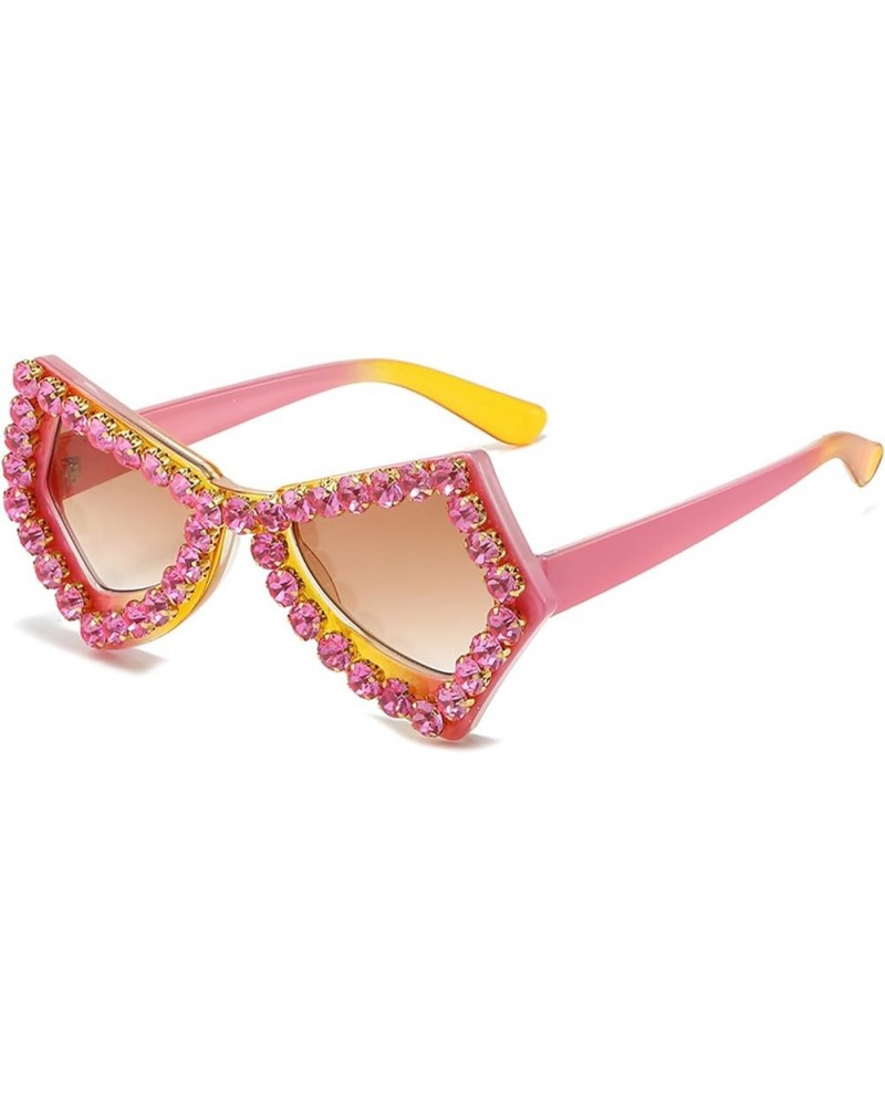 Diamond Butterfly Sunglasses Women Vintage Oversized Cat Eye Rhinestone Sun Glasses Ladies Jewelry Party Eyewear Pink $10.18 ...