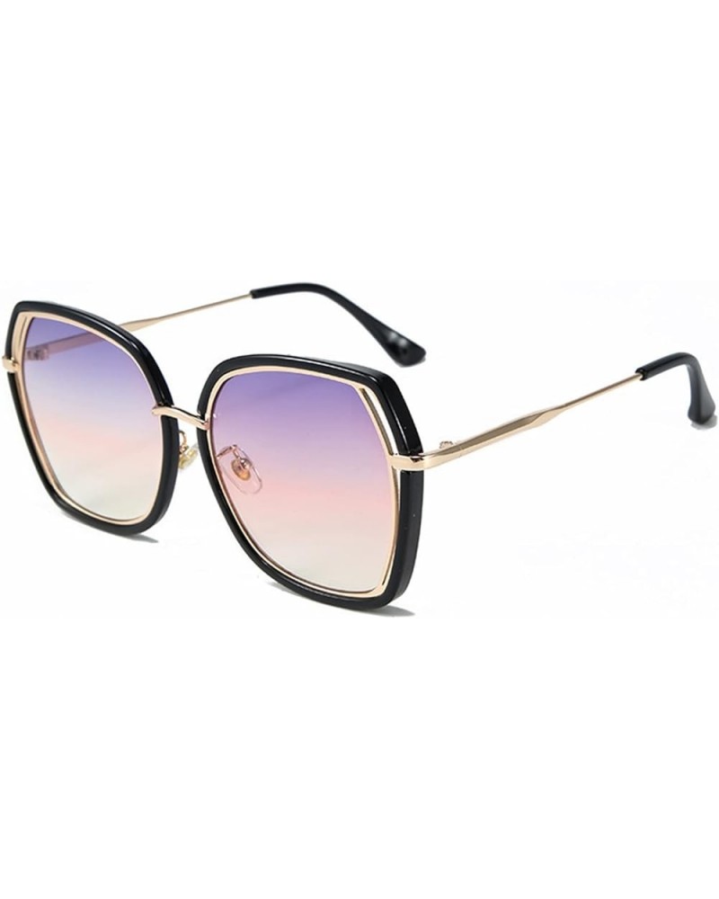 Large Frame Fashion Men and Women Street Sunglasses Outdoor Beach Sun Shades (Color : E, Size : Medium) Medium C $16.82 Designer