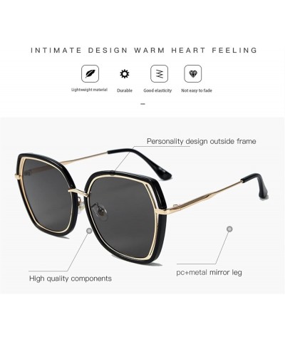 Large Frame Fashion Men and Women Street Sunglasses Outdoor Beach Sun Shades (Color : E, Size : Medium) Medium C $16.82 Designer