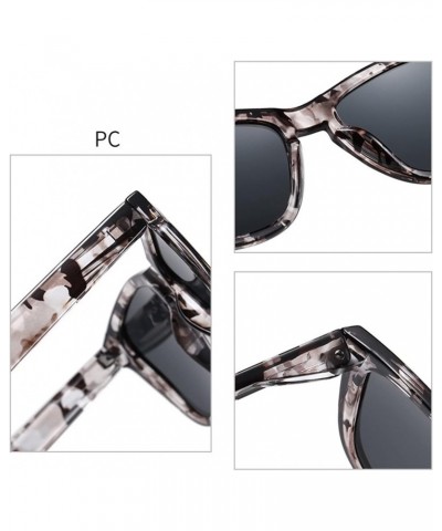 Women Polarized Sunglasses Men Mirror Sun Glasses UV400 Square Eyeglasses Frames Sports Fishing Cycling Shade Eyewear (Color ...