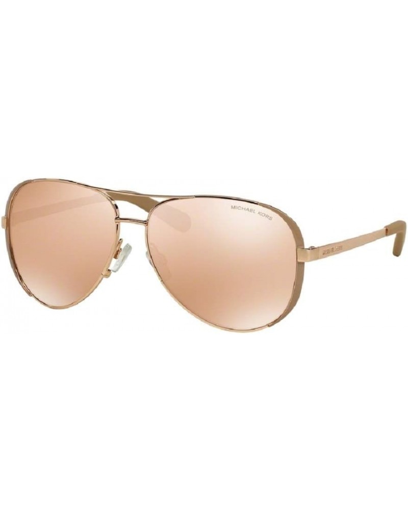 Chealsea Womens Sunglasses M5004 1017R1 Rose Gold Aviator 59mm $30.46 Aviator