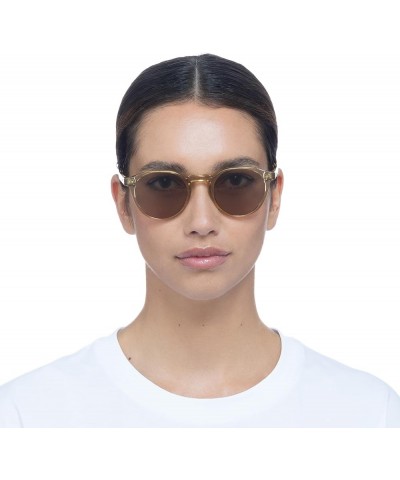 Galavant Sunglasses Beige $37.10 Round