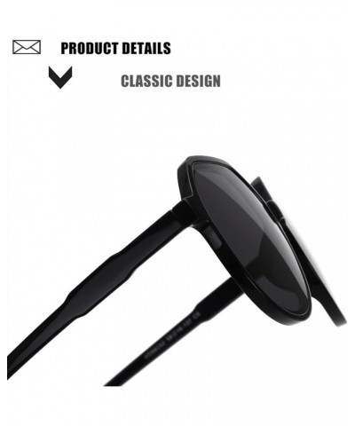 Round Frame Retro Sunglasses for Men and Women, Outdoor Vacation Driving Glasses (Color : B, Size : Medium) Medium D $12.42 D...