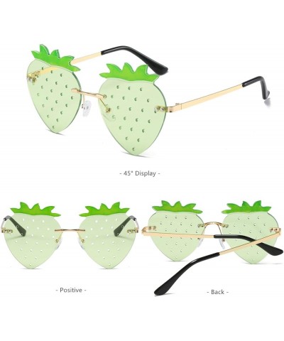 Cute Strawberry Shape Sunglasses for Women Men Girls Boys Party Prom Accessories Halloween Christmas Costumes Glasses (Red) G...