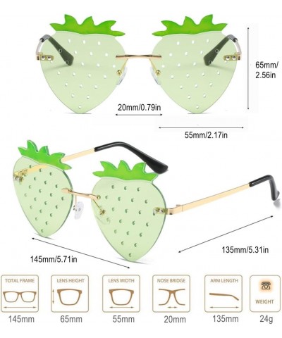 Cute Strawberry Shape Sunglasses for Women Men Girls Boys Party Prom Accessories Halloween Christmas Costumes Glasses (Red) G...