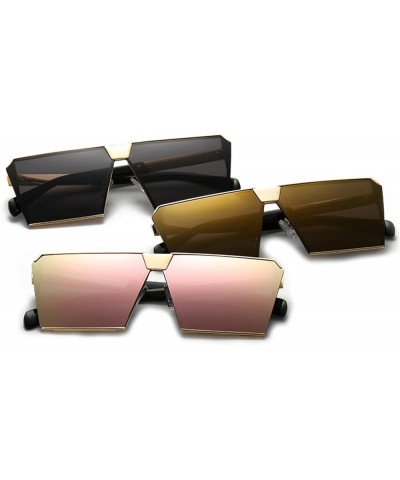 Square Large Frame Outdoor Holiday Beach Party Decorative Sunglasses (Color : E, Size : 1) 1 B $14.15 Designer