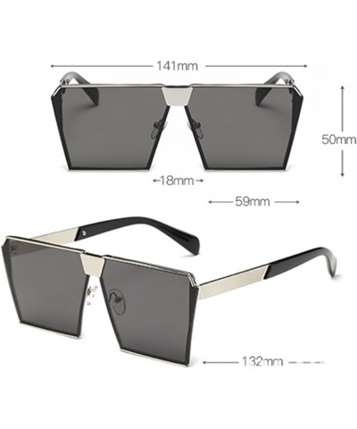 Square Large Frame Outdoor Holiday Beach Party Decorative Sunglasses (Color : E, Size : 1) 1 B $14.15 Designer