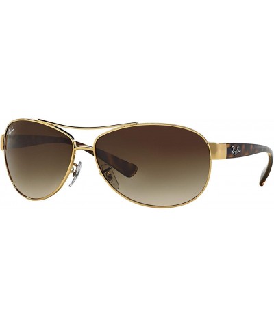 Sunglasses - RB3386 / Frame: Gold Lens: Brown Gradient (63mm) $78.89 Aviator