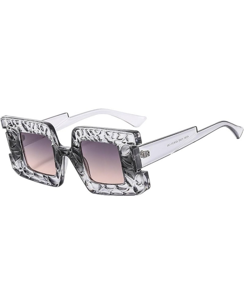 Fashion Square Sunglasses Women Unique Sun Glasses for Men 2023 Sunglass Grey $10.79 Cat Eye