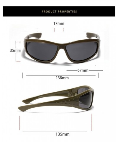 Y2K Wrap Around Sunglasses for Women Men Fashion Cool Sport Shades Silver Sun Glasses BS7000 2 Pack (Olive Green&black) $8.24...