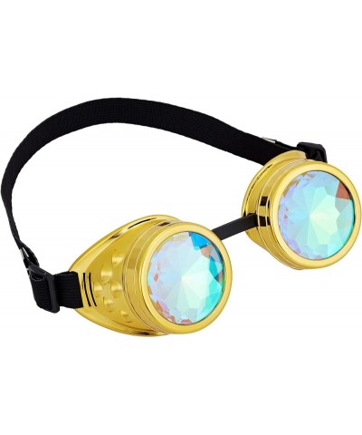 Rainbow Kaleidoscope Goggles Steampunk Kaleidoscope Goggles,Ideal for Music Festivals, Raves, and Psychedelic Parties Adjusta...